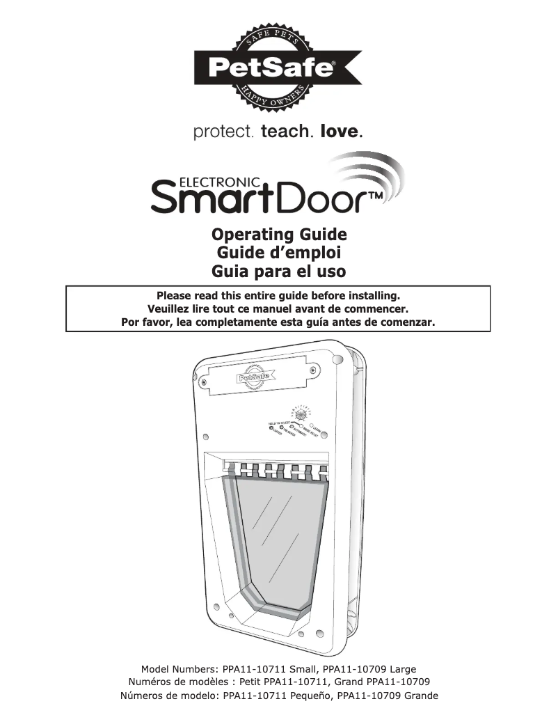 Page n°1 - Manuel utilisateur PetSafe SmartDoor Electronic Pet Entry