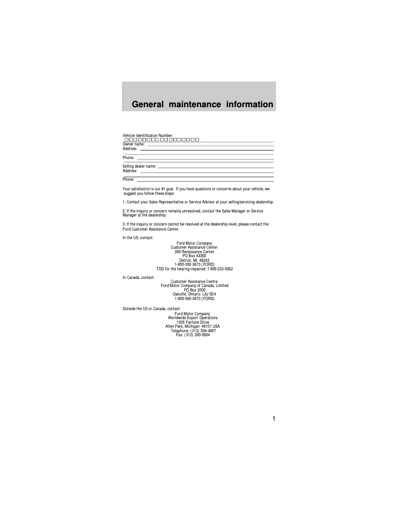 Image de la première page du manuel de l'appareil Taurus (1997)