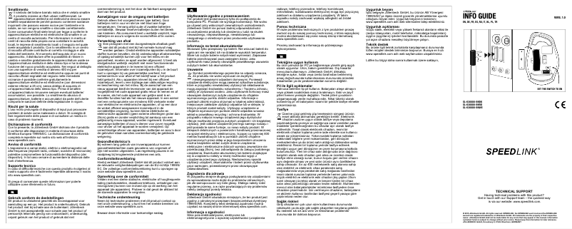 First page image of the manual for SL-630000-BKWE