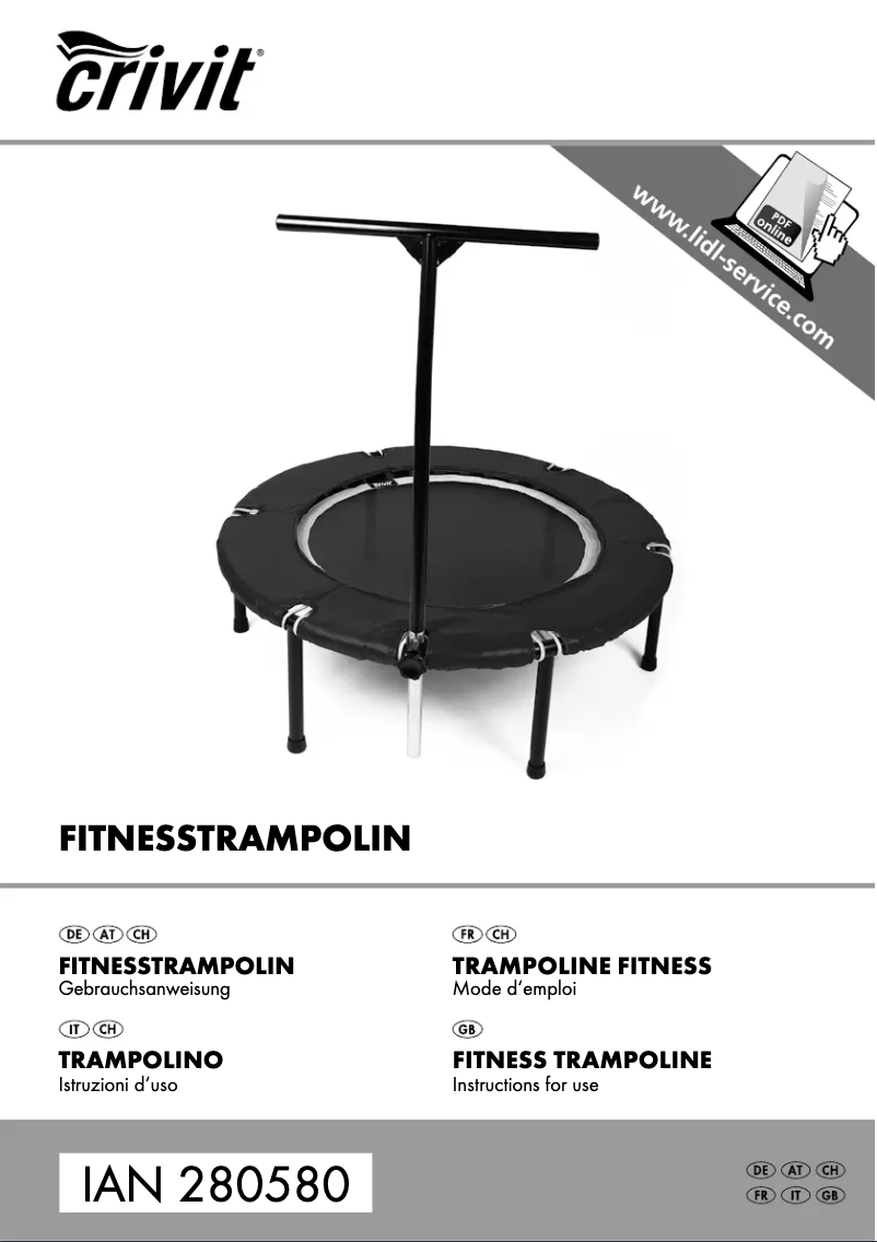 Page 1 de la notice Manuel utilisateur Crivit TP-5632