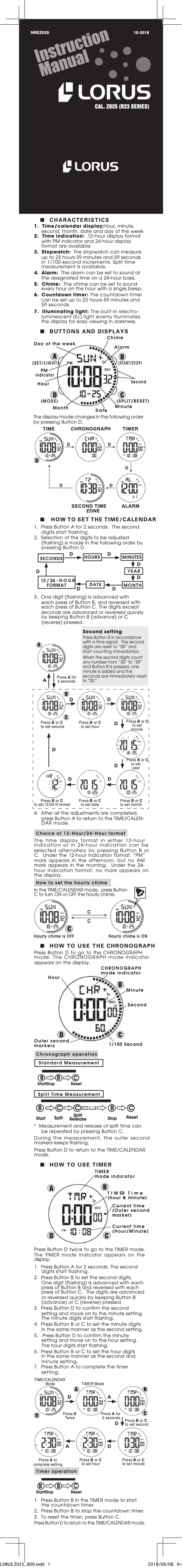 Image de la première page du manuel de l'appareil R2367MX9