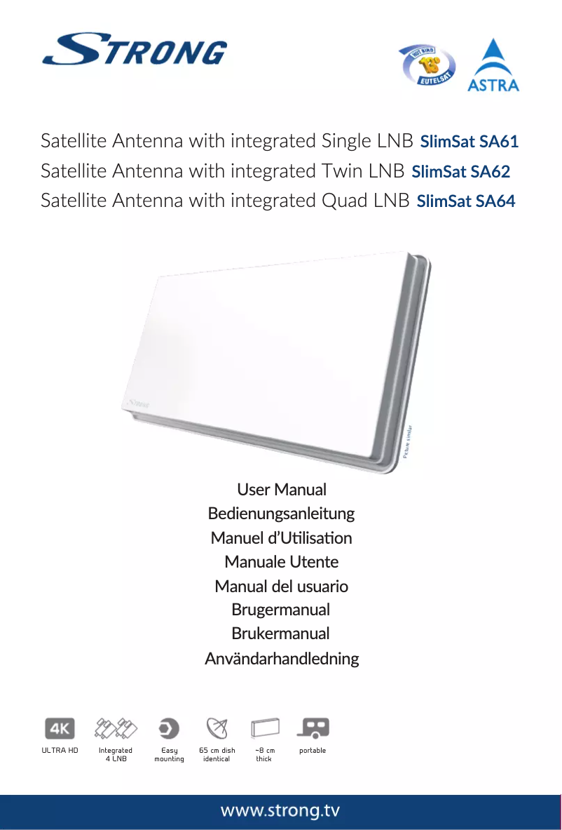 Page n°1 - Manuel utilisateur Strong SlimSat SA61