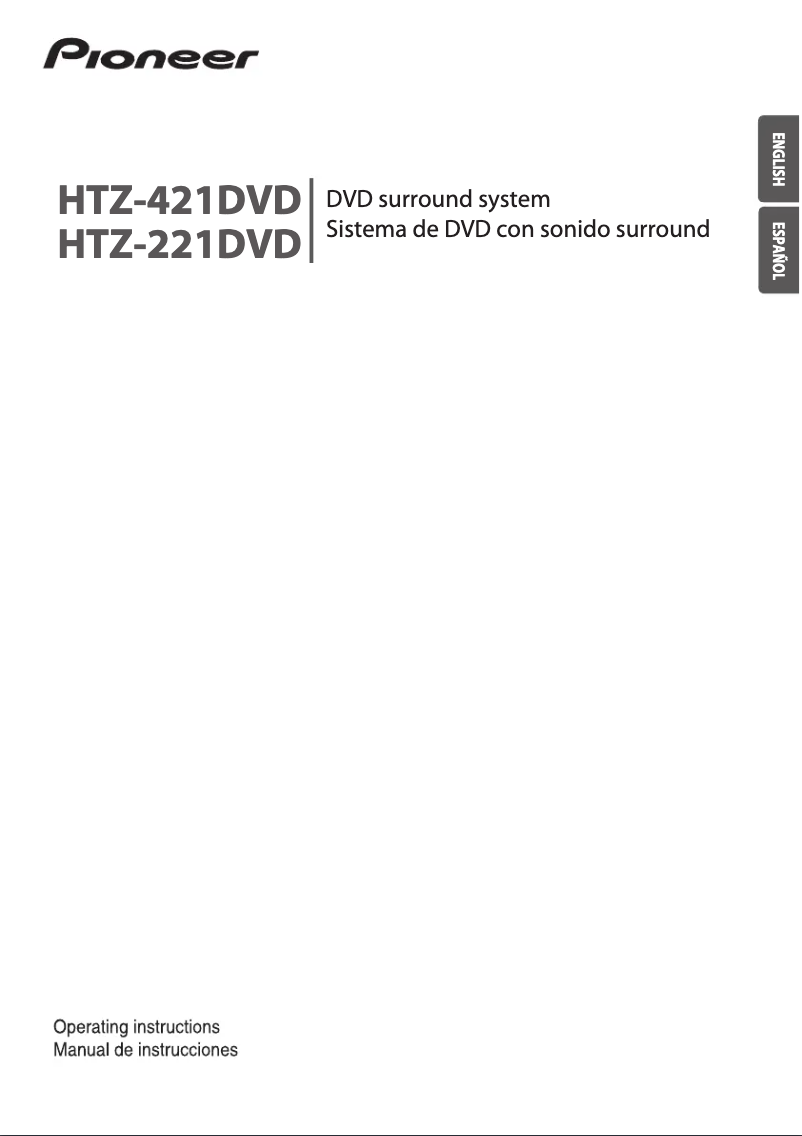 Page 1 de la notice Manuel utilisateur Pioneer HTZ-221DVD