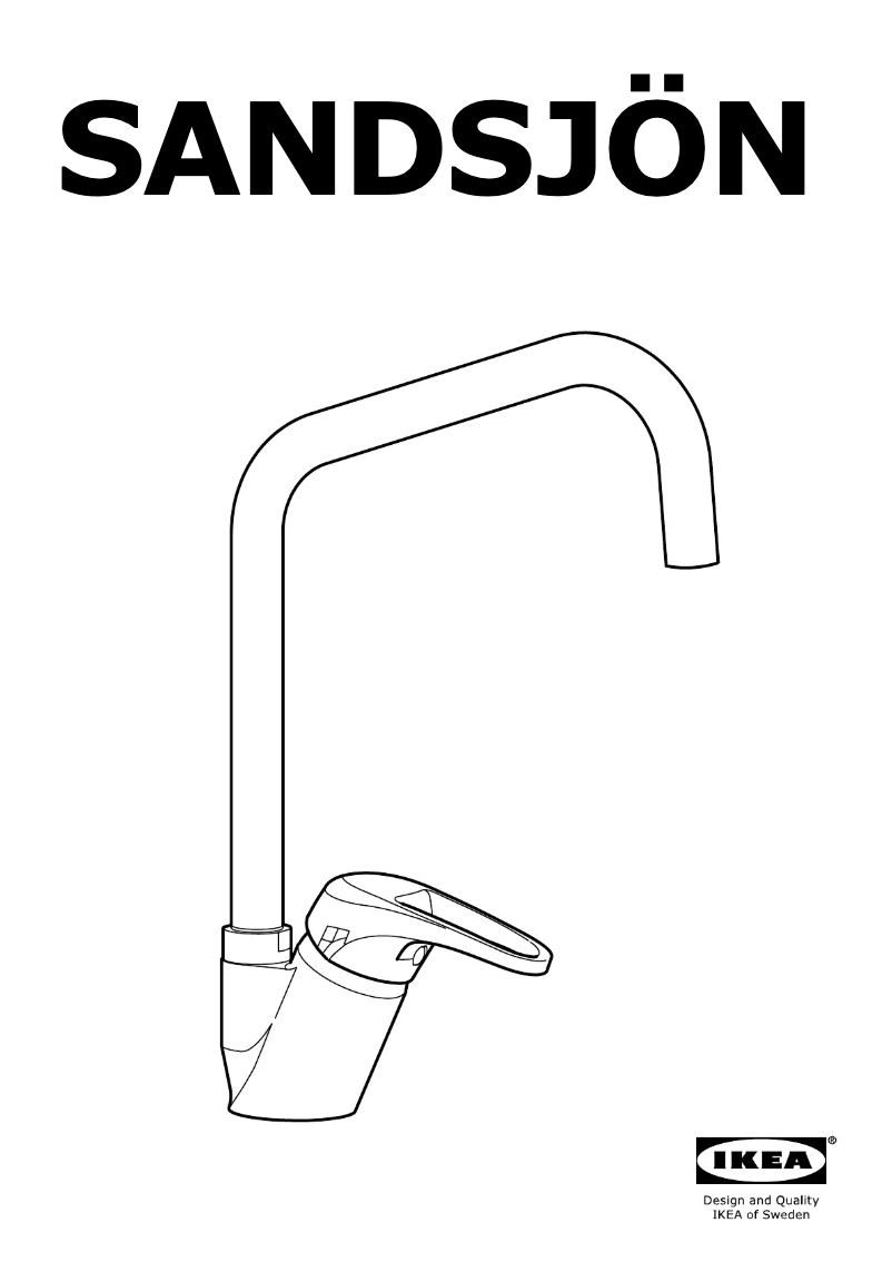 Image de la première page du manuel de l'appareil SANDSJON