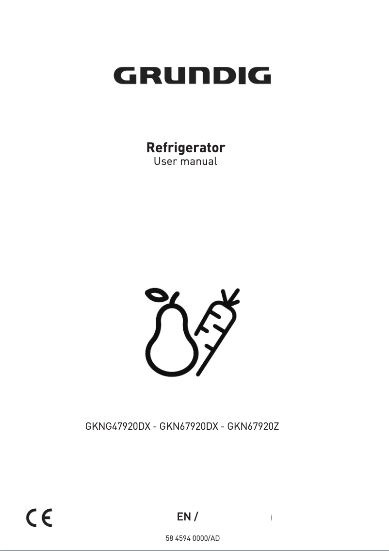 Page n°1 - Manuel utilisateur Grundig GKN67920DX