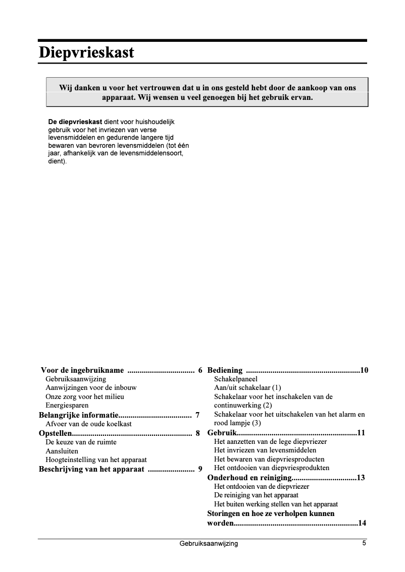 Page 1 de la notice Manuel utilisateur Etna EEO96