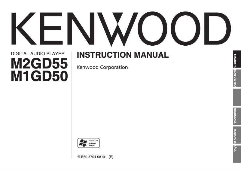 Page 1 de la notice Manuel utilisateur Kenwood M1GD50