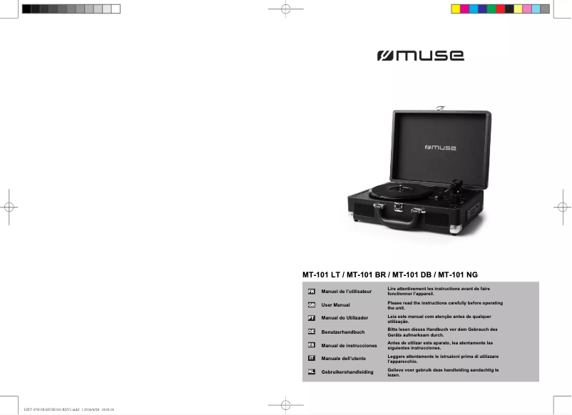 Page 1 de la notice Manuel utilisateur Muse MT-101 BR