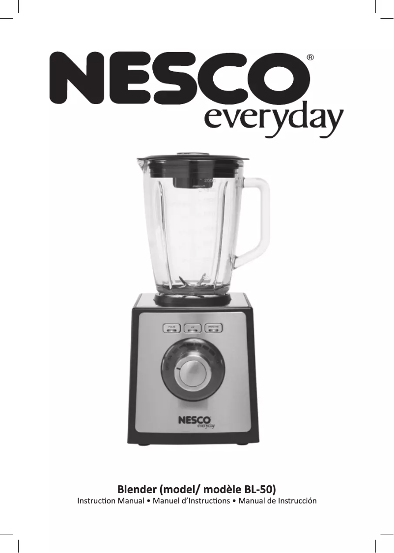 Image de la première page du manuel de l'appareil BL-50