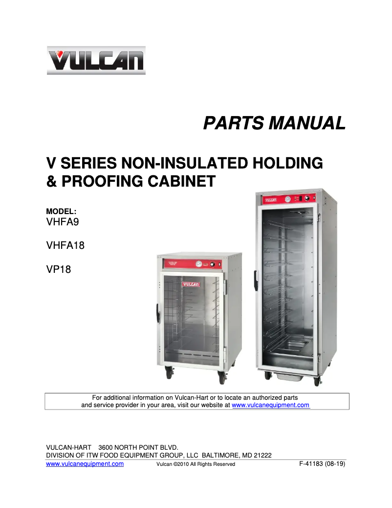 Image de la première page du manuel de l'appareil VHFA18