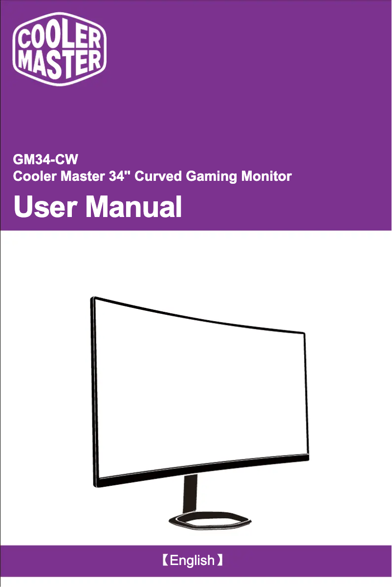 Page n°1 - Manuel utilisateur CM Storm GM34-CW