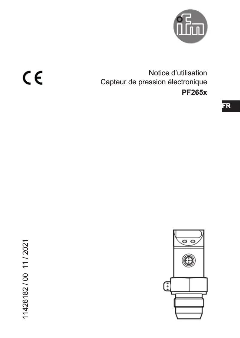 Page n°1 - Manuel utilisateur IFM PF2656