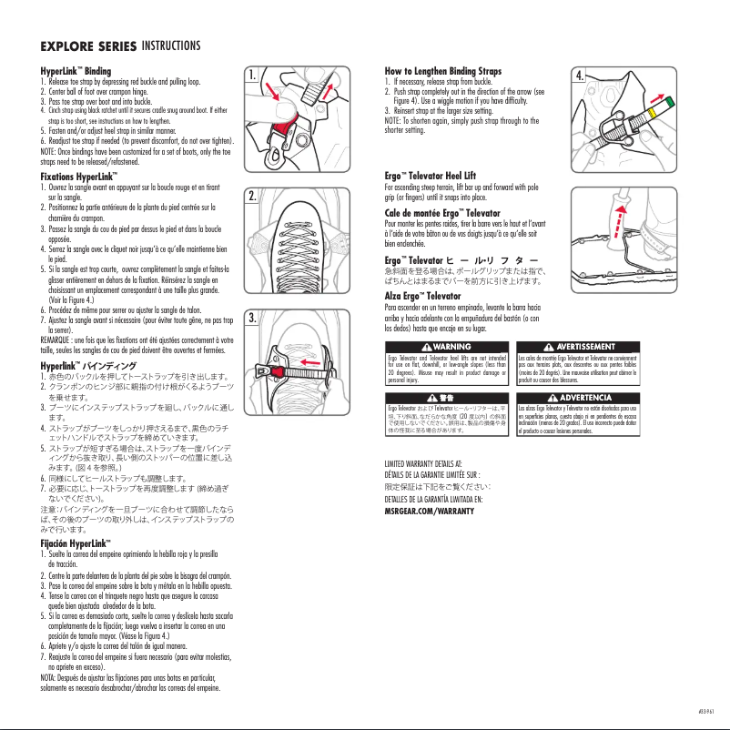 Image de la première page du manuel de l'appareil Revo Explore