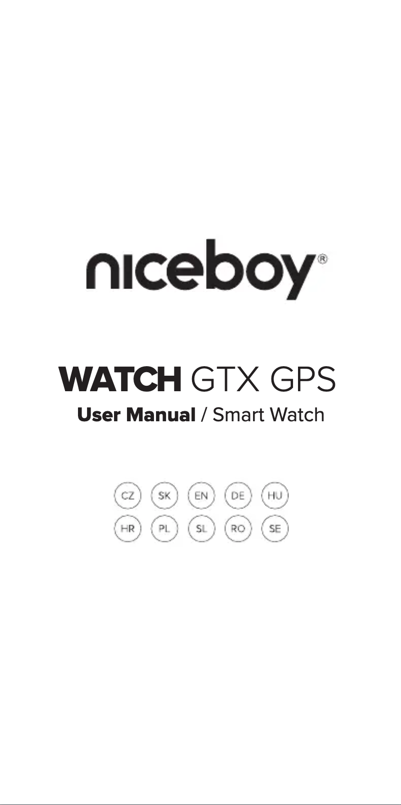 Image de la première page du manuel de l'appareil WATCH GTX GPS