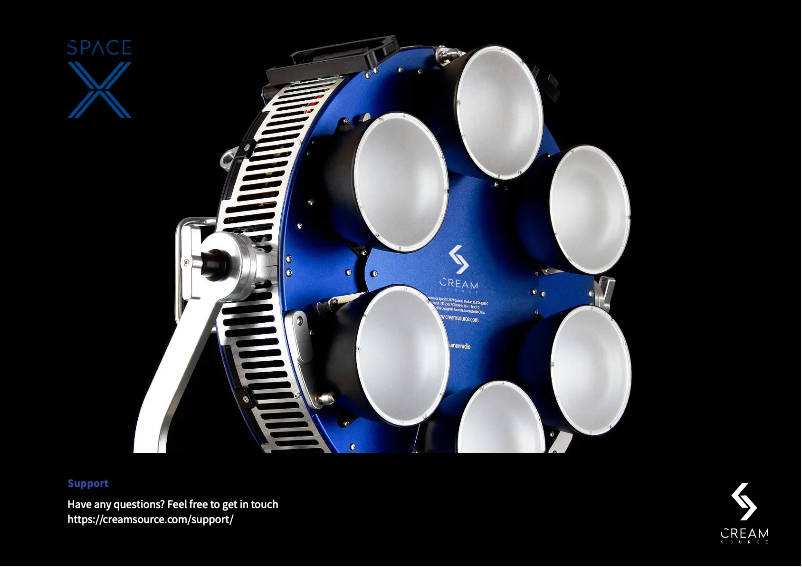 Página 1 del manual Manual de usuario Creamsource SpaceX