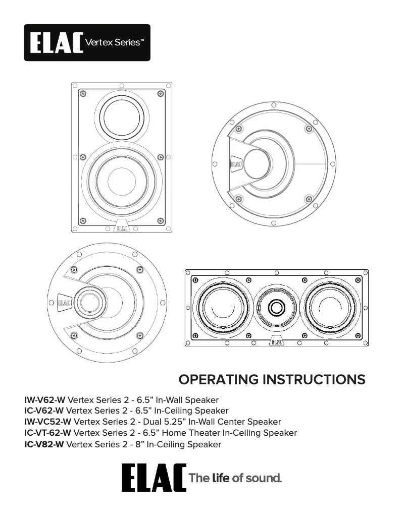 Image de la première page du manuel de l'appareil Vertex II IC-V62-W