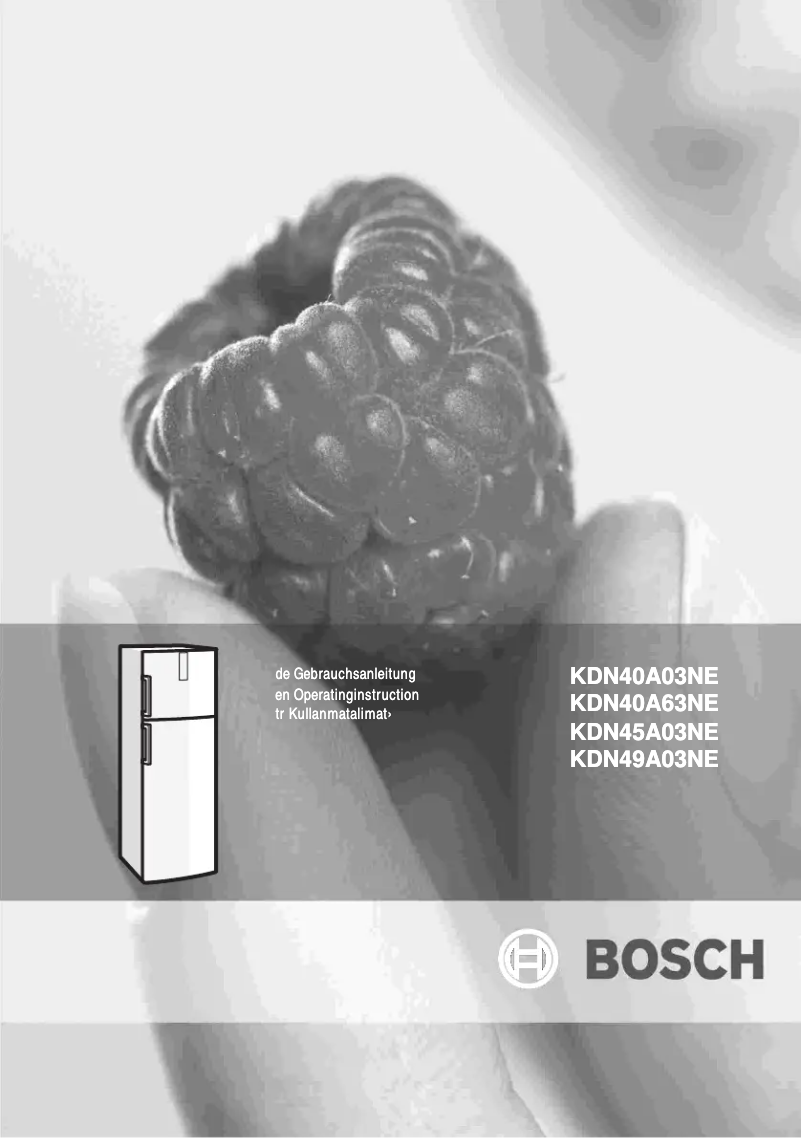 Page 1 de la notice Manuel utilisateur Bosch KDN40A63NE