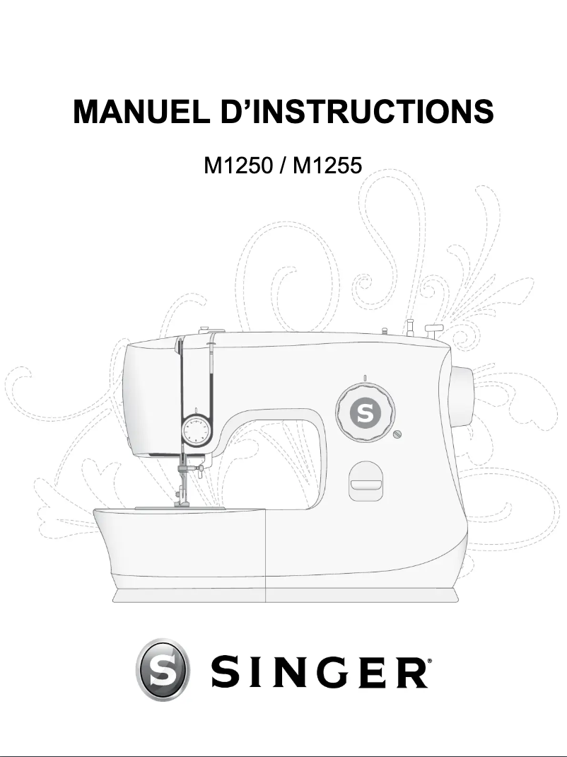 Page n°1 - Manuel utilisateur Singer M1255
