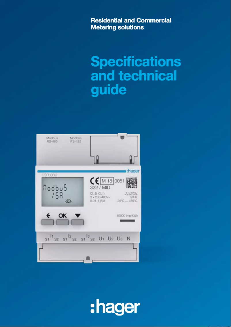Page n°1 - Brochure Hager SM210
