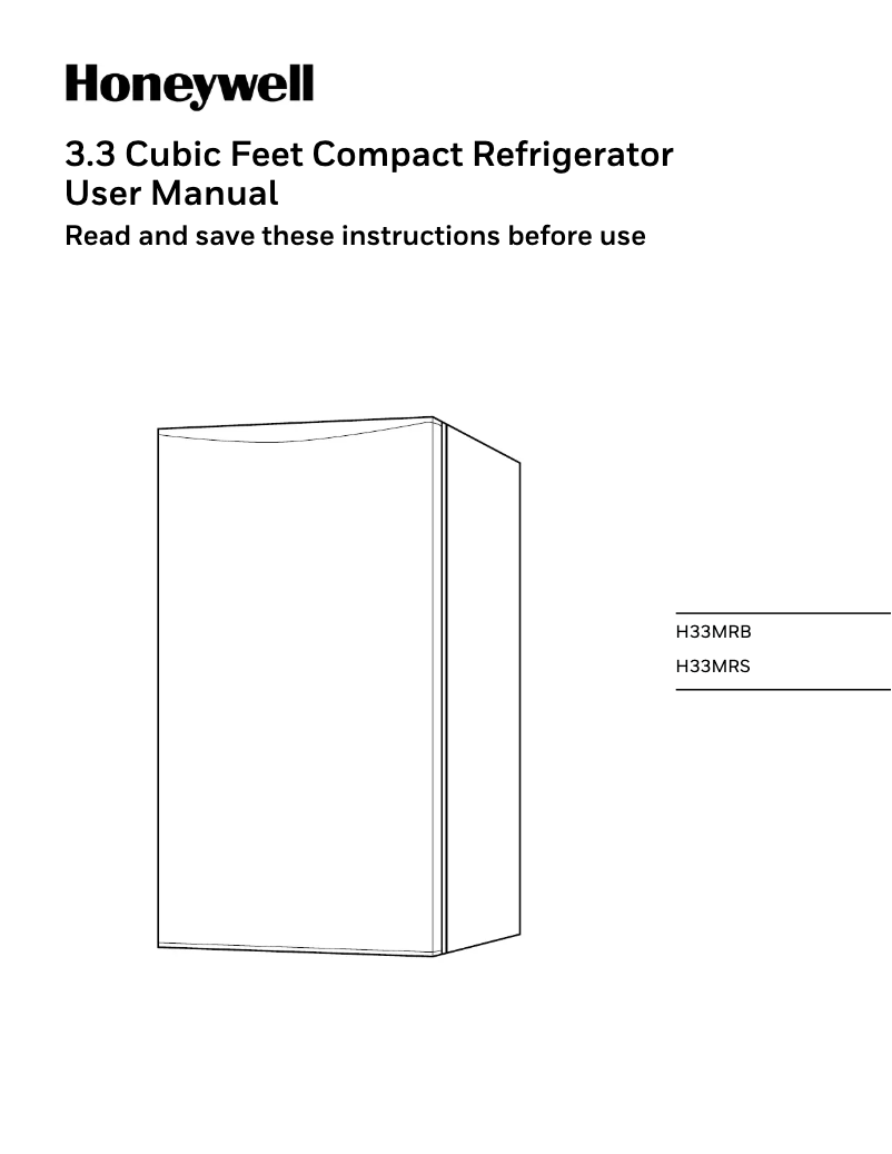 Page 1 de la notice Manuel utilisateur Honeywell H33MRB