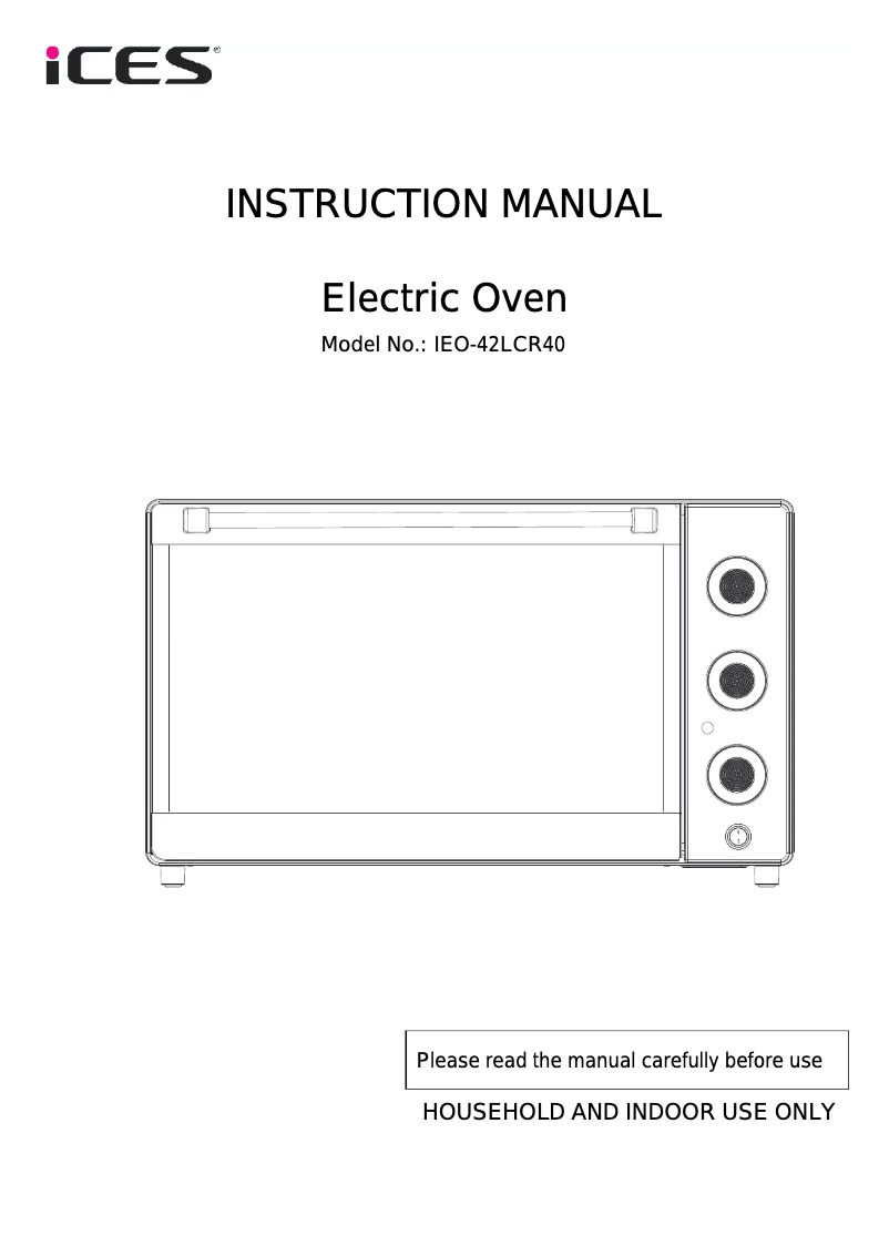 Page 1 de la notice Manuel utilisateur Ices IEO-42LCR40