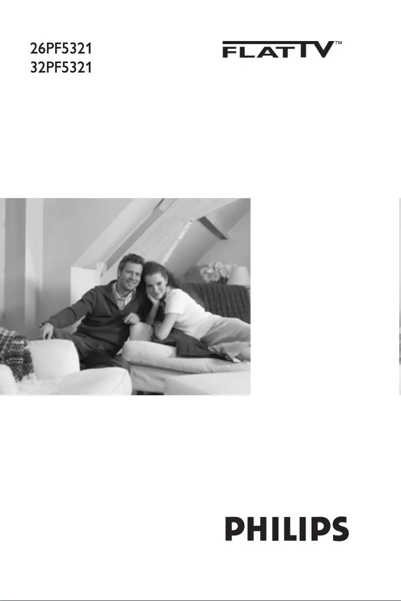 First page image of the manual for 26PF5321