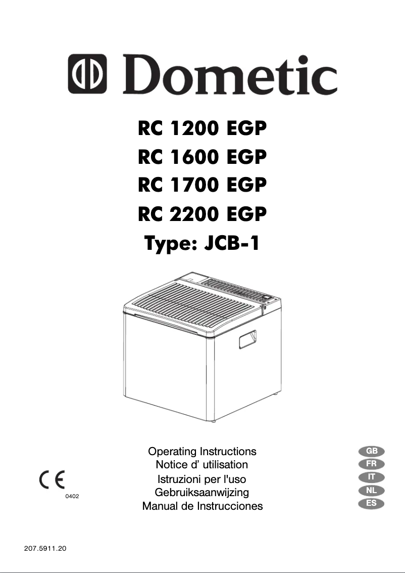 Image de la première page du manuel de l'appareil CombiCool RC 1600 EGP