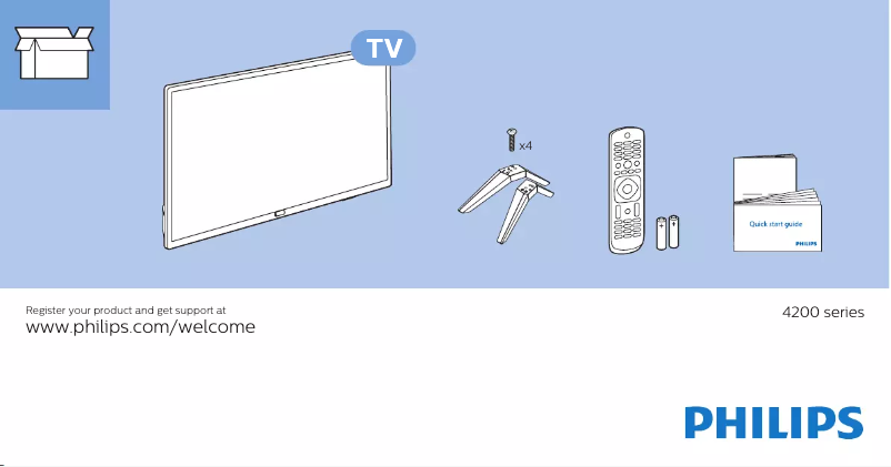 Imagen de la primera página del manual del dispositivo 43PFT4233