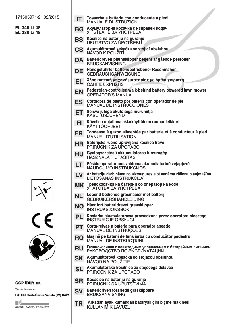 Page n°1 - Manuel utilisateur Stiga COMBI 40 AE
