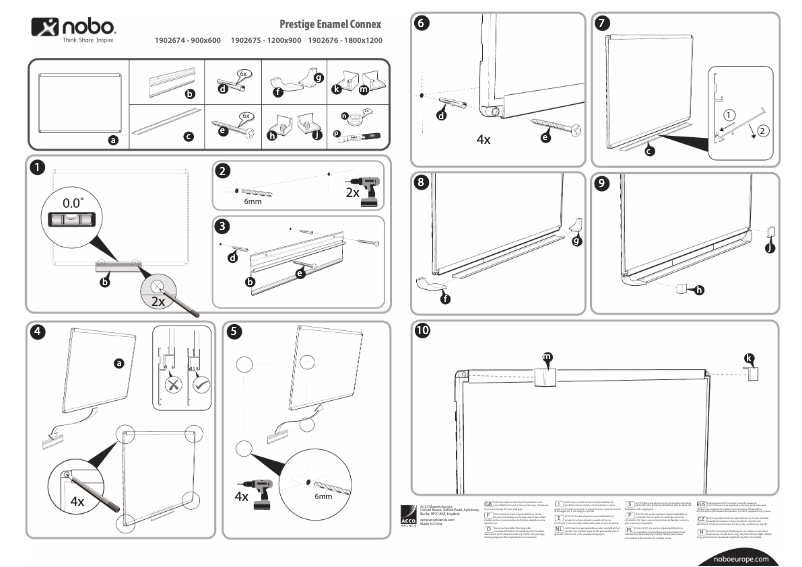 Page 1 de la notice Manuel utilisateur Nobo Prestige 1902674