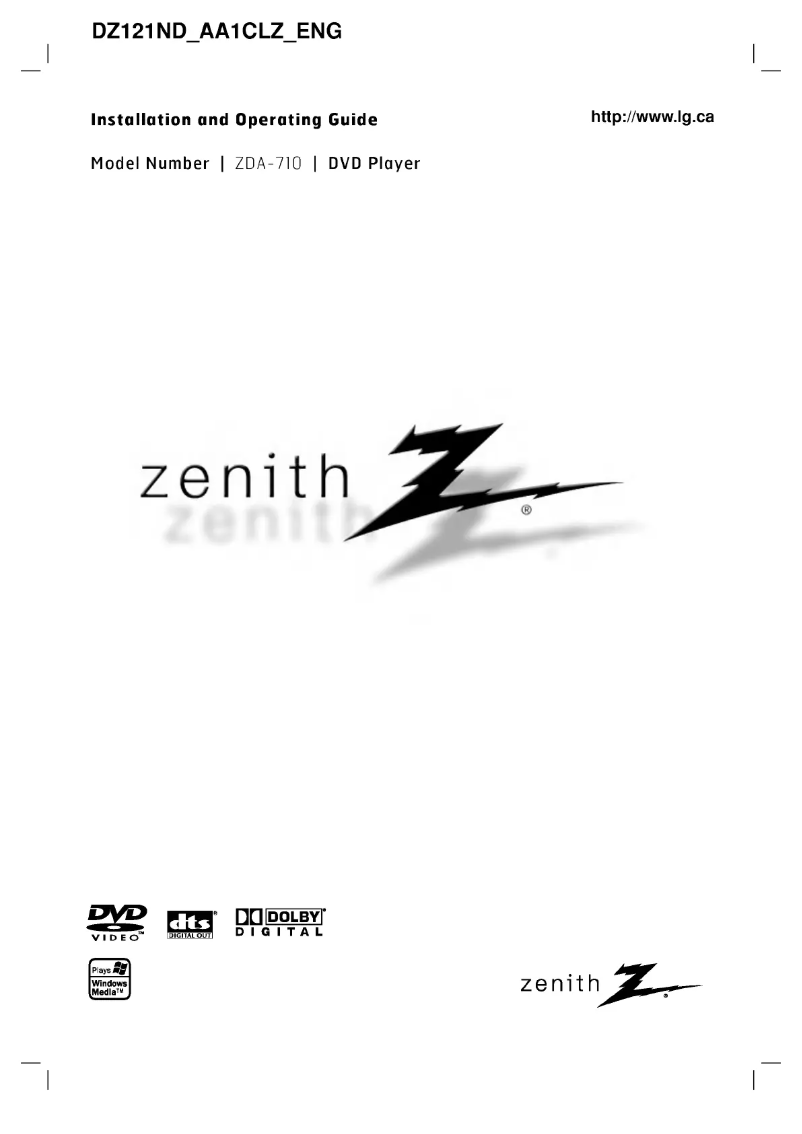 Página 1 del manual Manual de usuario LG DZ121ND