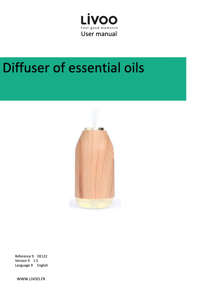 Página 1 del manual Manual de usuario Livoo DE122