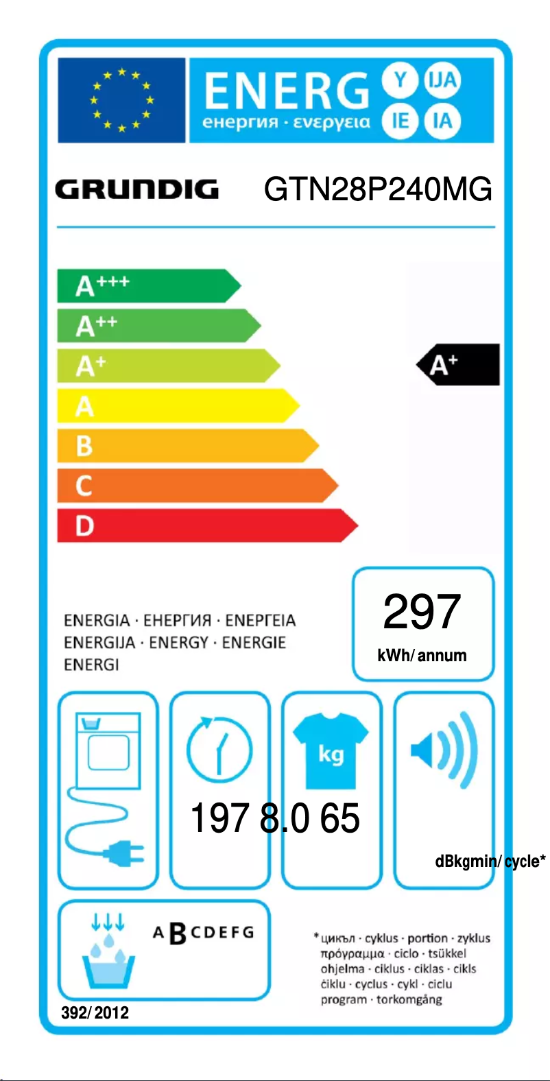 Page 1 de la notice Manuel utilisateur Grundig GTN28P240MG