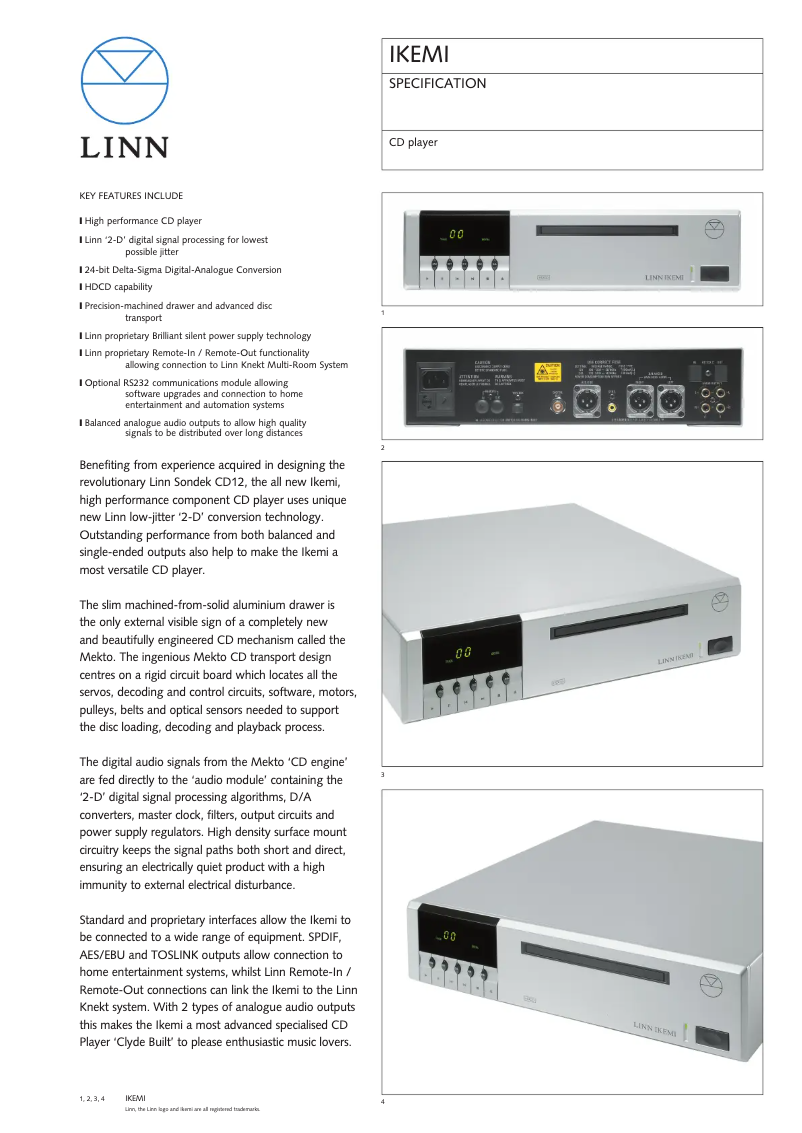 Image de la première page du manuel de l'appareil Ikemi