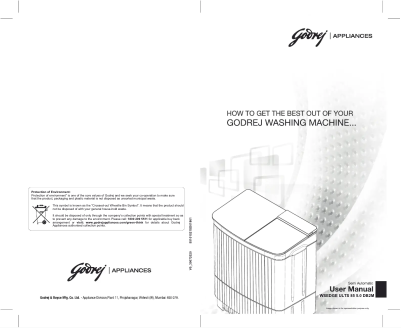 Page 1 de la notice Manuel utilisateur Godrej WSEDGE ULTS 85 5.0 DB2M