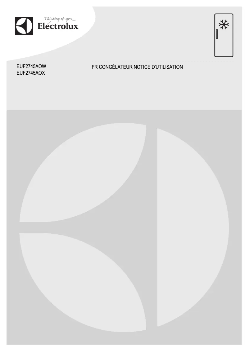 Image de la première page du manuel de l'appareil EUF2745AOW