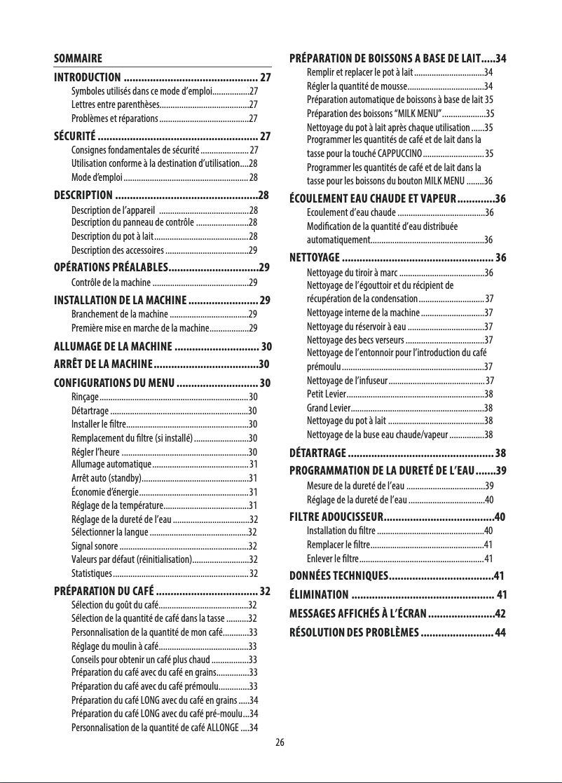Page n°1 - Manuel utilisateur DeLonghi Magnifica S ECAM 22.360