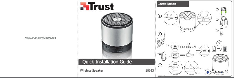 Page n°1 - Manuel utilisateur Trust Wireless Speaker 18693