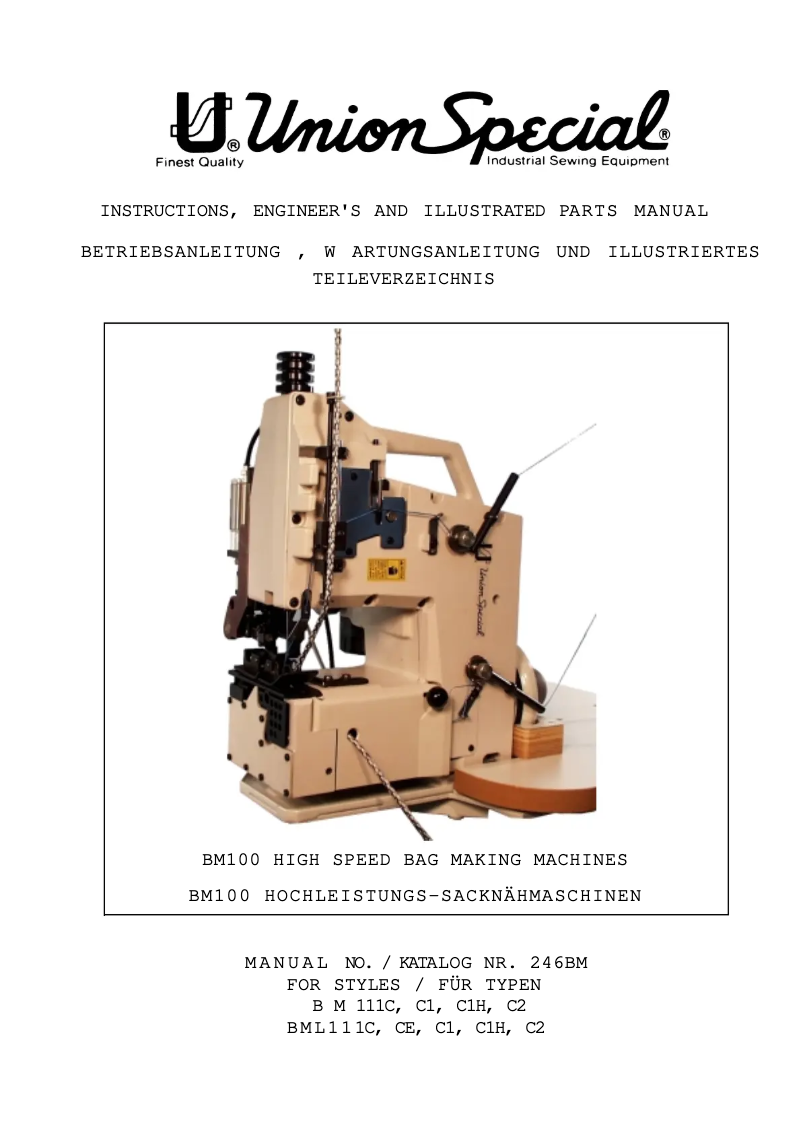 Image de la première page du manuel de l'appareil BM111C1