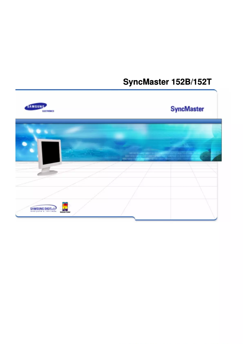 Page n°1 - Manuel utilisateur Samsung SyncMaster 152T