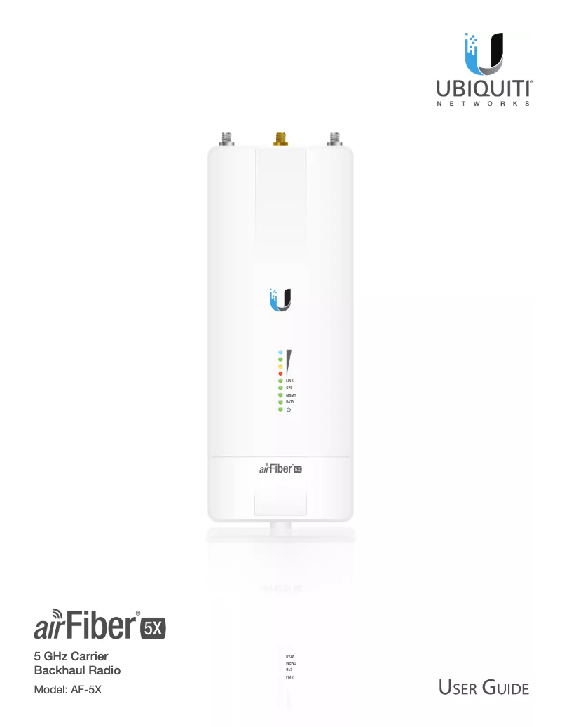 Página 1 del manual Manual de usuario Ubiquiti Networks airFiber AF-5X