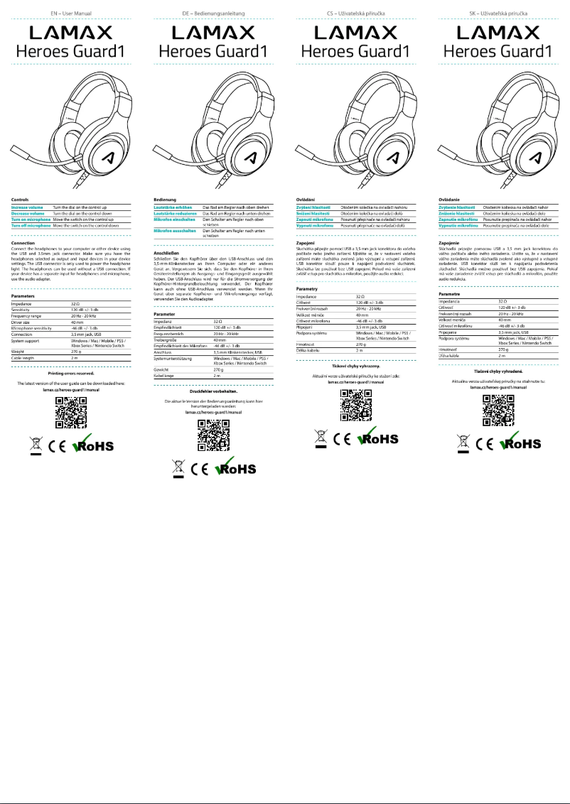 Image de la première page du manuel de l'appareil Heroes Guard1