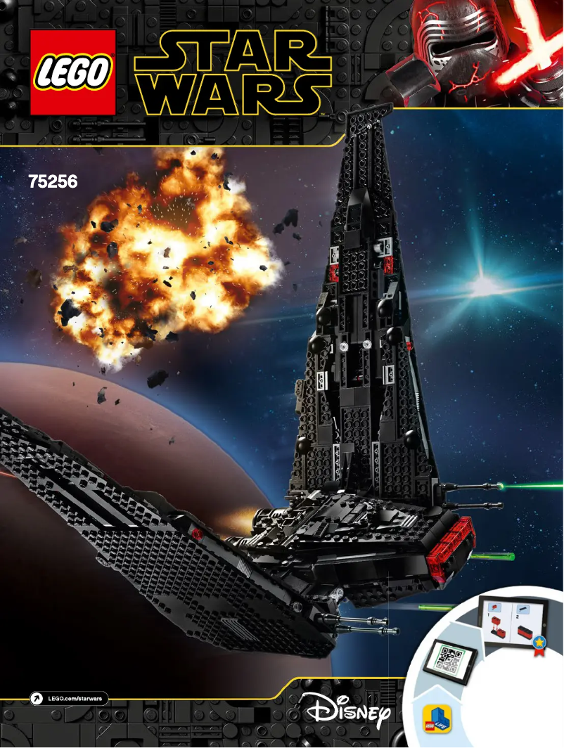 Page 1 de la notice Manuel utilisateur Lego Star Wars 75256