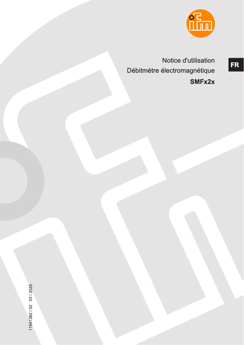 Image de la première page du manuel de l'appareil SMF520