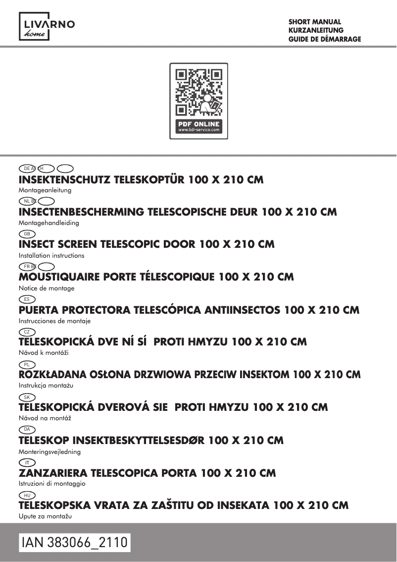 Image de la première page du manuel de l'appareil IAN 383066