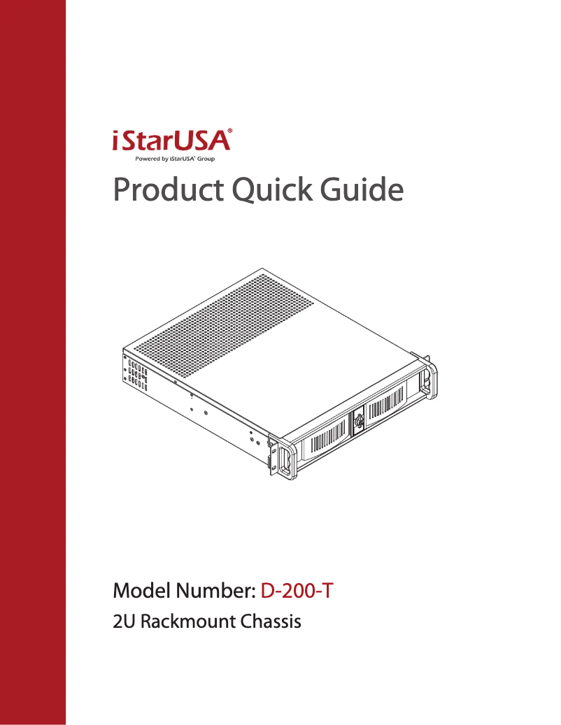 Page 1 de la notice Manuel utilisateur iStarUSA D-200-T