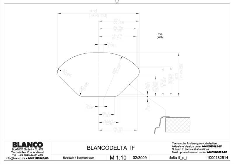 Page 1 de la notice Manuel utilisateur BLANCO DELTA-IF