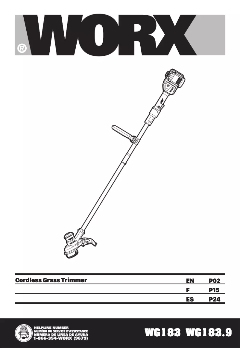 Page n°1 - Manuel utilisateur Worx WG183.9