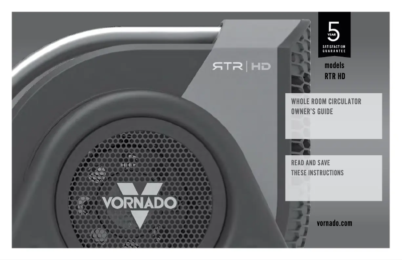 Página 1 del manual Manual de usuario Vornado RTR HD