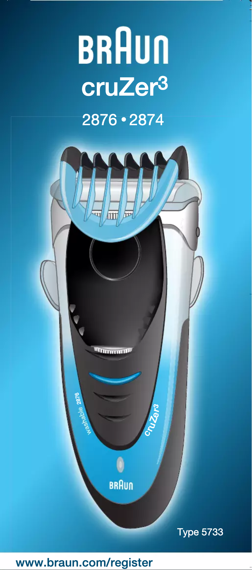 Página 1 del manual Manual de usuario Braun cruZer 3 2874